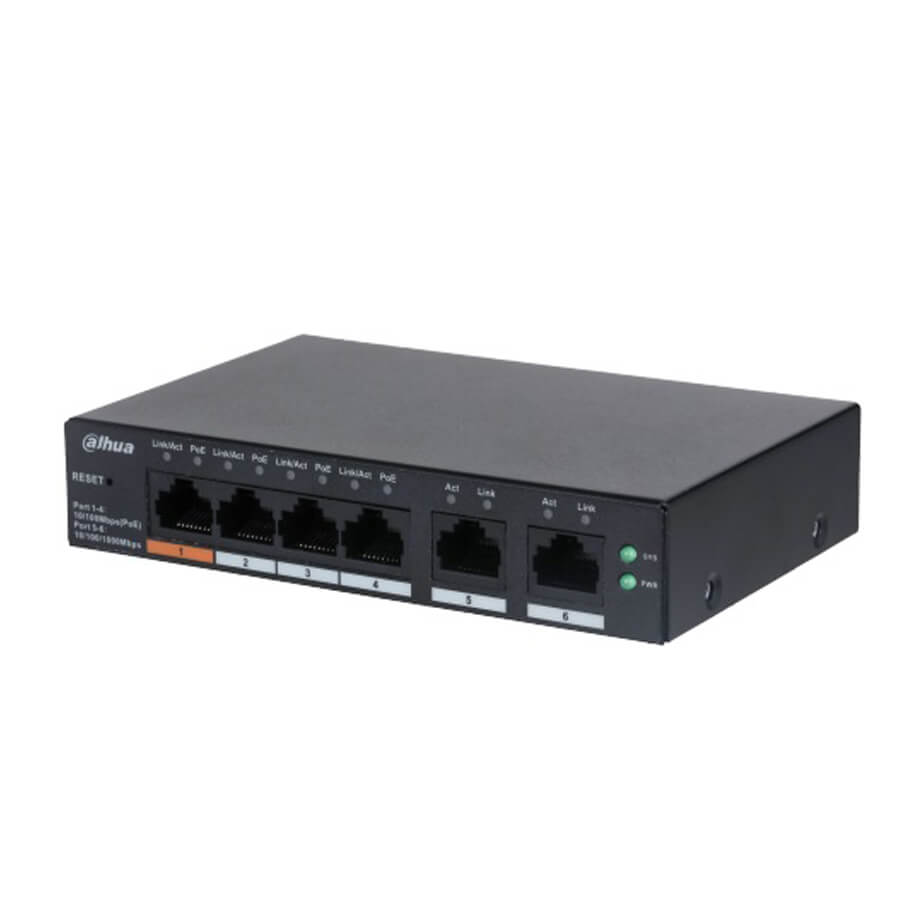 4-Port PoE Managed Switch DAHUA DH-CS4006-4ET-60